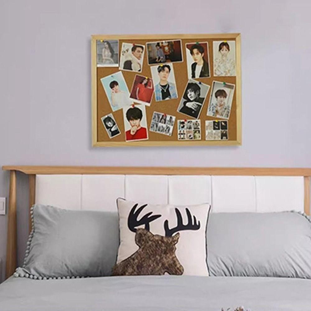 Wood Cork Display Panel Soft Memo Bulletin Board Home Decor Letter Message Boards