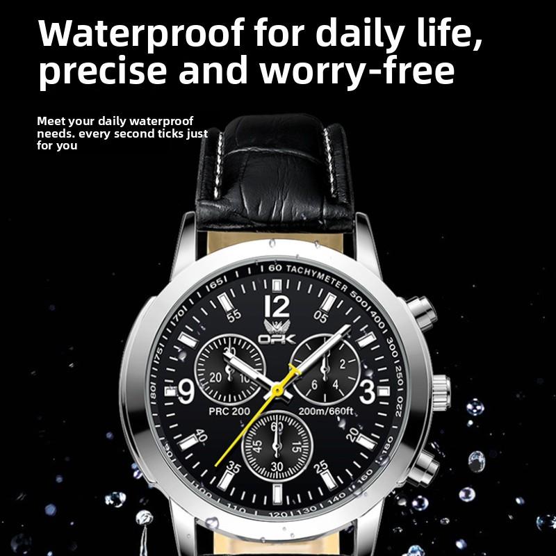 OPK Brand Waterproof Luminous Men's Automatic Quartz Watch Student Korean Version Digital Large Dial