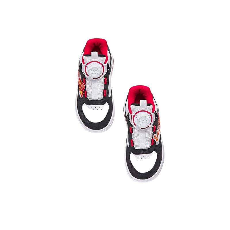 Anta Kids Comfortable Simple Slip-Resistant Durable Mid-Top Casual Shoes Kids sneaker White Black Classic-Red 312519931-1