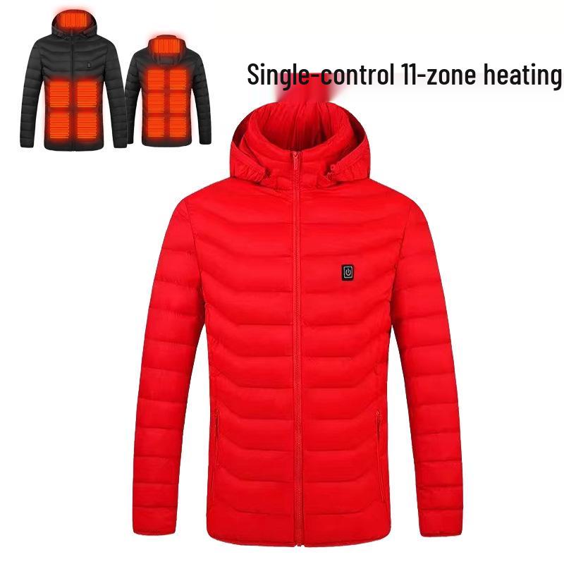 

Чоловіча бавовняна куртка з подвійним регулюванням з USB-підігрівом та дев ятизонним електричним підігрівом XL