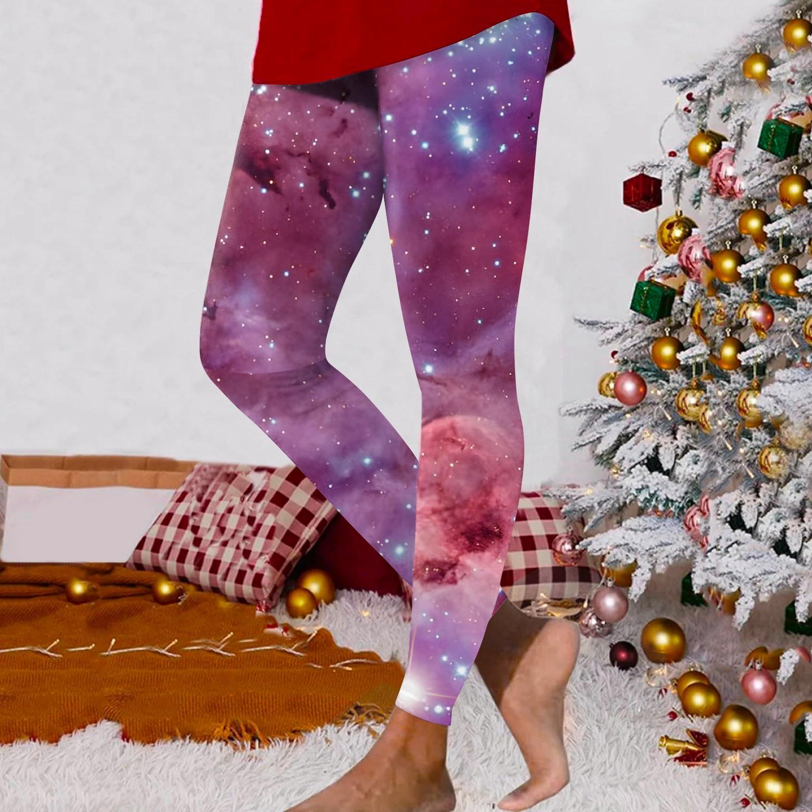 

Женские модные уличные штаны Astral Printed Slim Fit Stretch Yoga Casual S винный