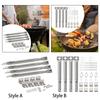 4Pcs Gas Grill Tube Burners Universal Spare Parts Grill Burner Tubes for Camping Party BBQ Supplies Barbecue Cooking Tools
