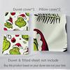 3Pcs Christmas Grinch Seamless Bedding Sets For All Sizes New 3D Printed Bed Cover Comforter Duvet Cover Pillowcase Bedroom Decoration