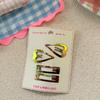 4pcs/set New Korean Amber Glossy Acetate Water Drop BB Snap Hair Clip for Girls Fashion Elegant Side Stray Hair Pin for Toddler