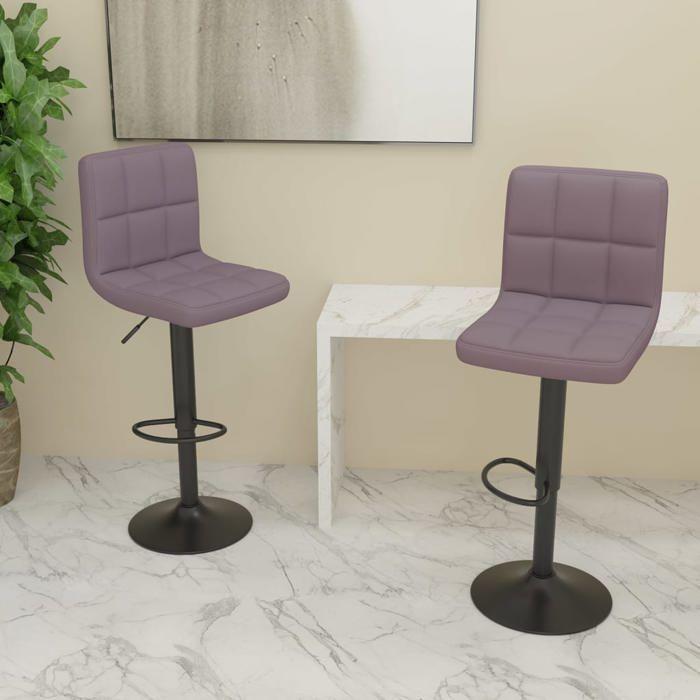 VidaXL Set of 2 Bar Stools, Pub Chair, Bistro Seat, Furniture for Dining Room Kitchen Living Room Home Interior, 334283