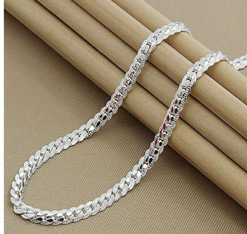 New 925 Sterling Silver Snake Chain Necklace High Quality Fashion Jewelry For Women Men Wedding Birthday Party Gift