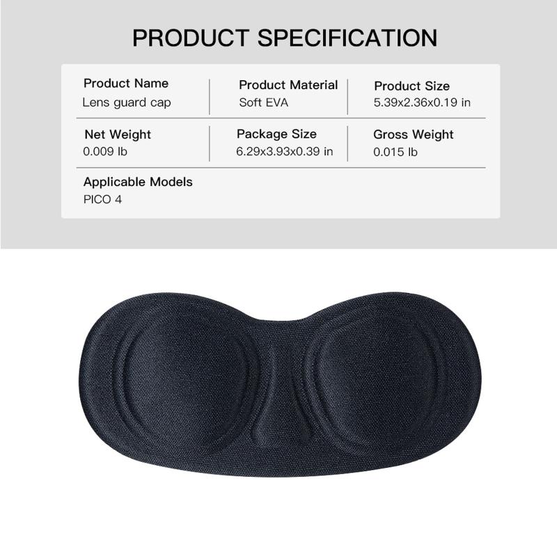 Soft Lens Cover Dustproof Washable Anti Scratch Caps Compatible For Pico 4 Smart Vr Glasses