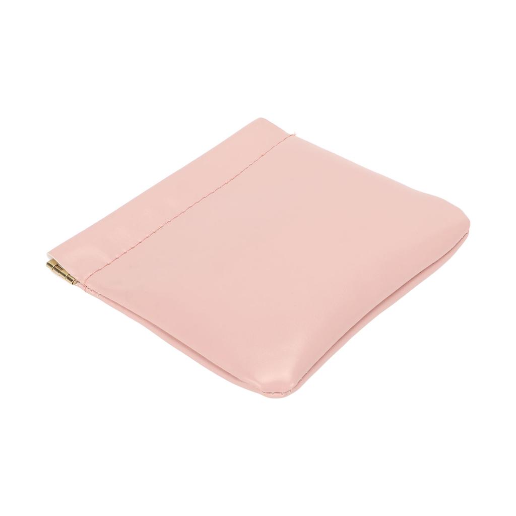 Lipstick Bag PU Leather Waterproof Automatic Closure Portable Cosmetic Bag for Travel Outing