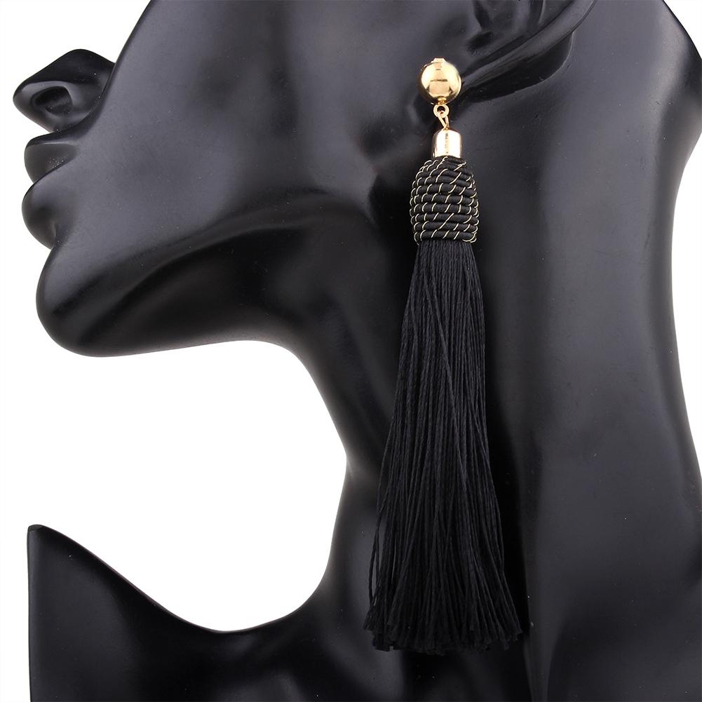 Bohemia Long Tassel Earrings Women Fashion Dangle Earrings Ethnic Jewelry Pendientes