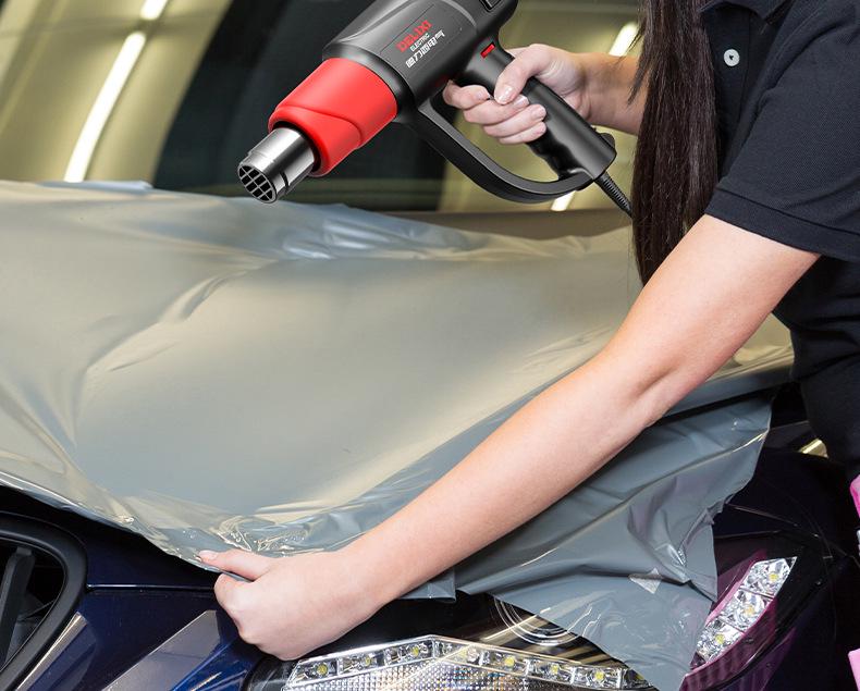 Delixi Electric Digital Display High-Power Hot Air Gun for Temperature Control & Film Shrinking.