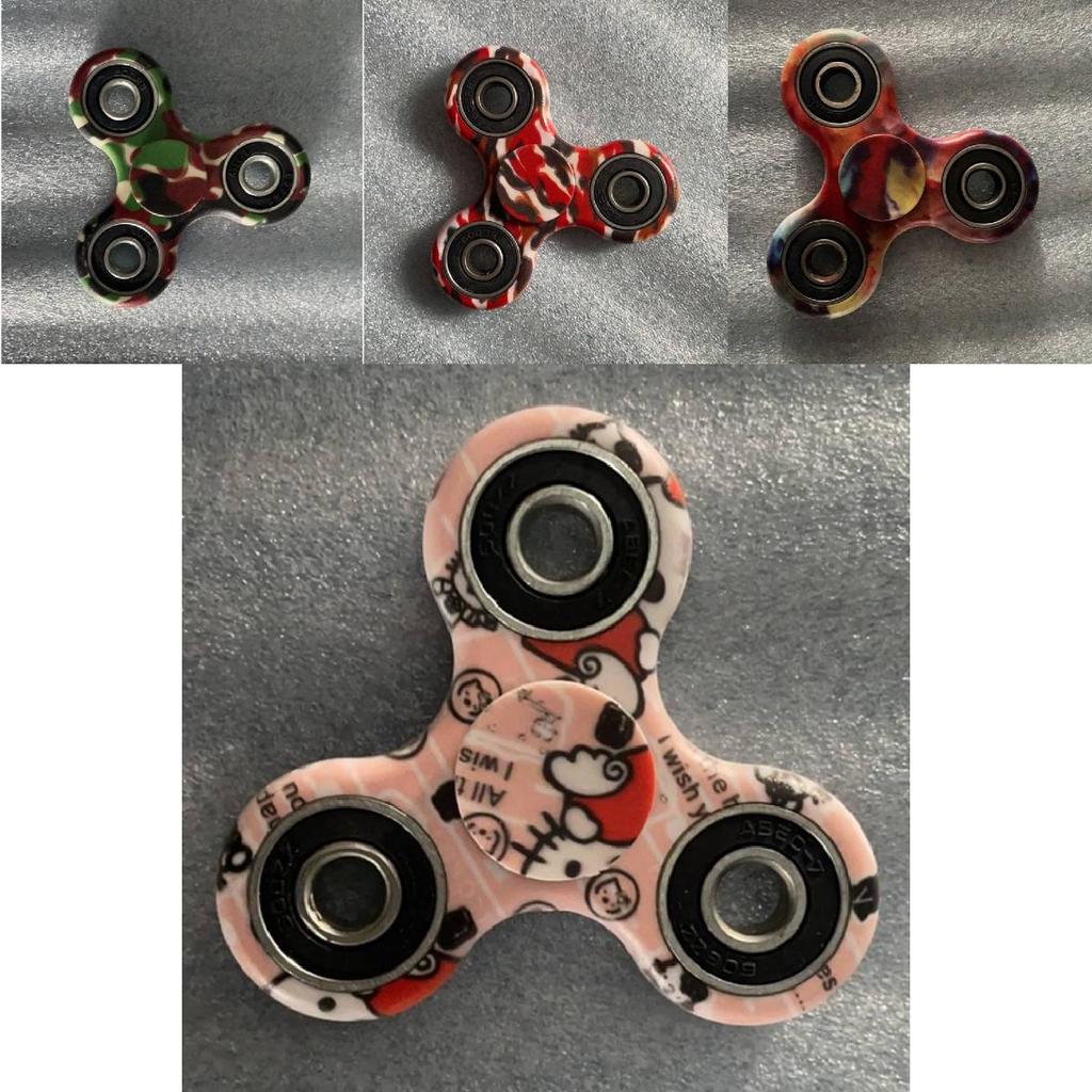 Brinquedo Fidget Spinner Criativo Com Lâminas de Liga Metálica Para Crianças e Estudantes