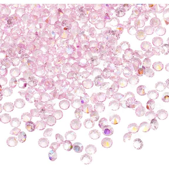 MECCANIXITY 16800 Pcs Wedding Table Scatter Confetti Diamond, 3mm Mini Crystals Acrylic Fake Diamonds Rhinestones for Table Centerpiece Decorations