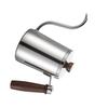 Drip Spout Gooseneck Coffee Kettle Wooden Handle Stainless Steel Teapot Pour Over Kettle  Home Use