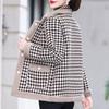 Mom's Stylish Fleece-Lined Thickened Jacket 2025: Autumn/Winter Slimming Cotton Coat for Middle-Aged Women