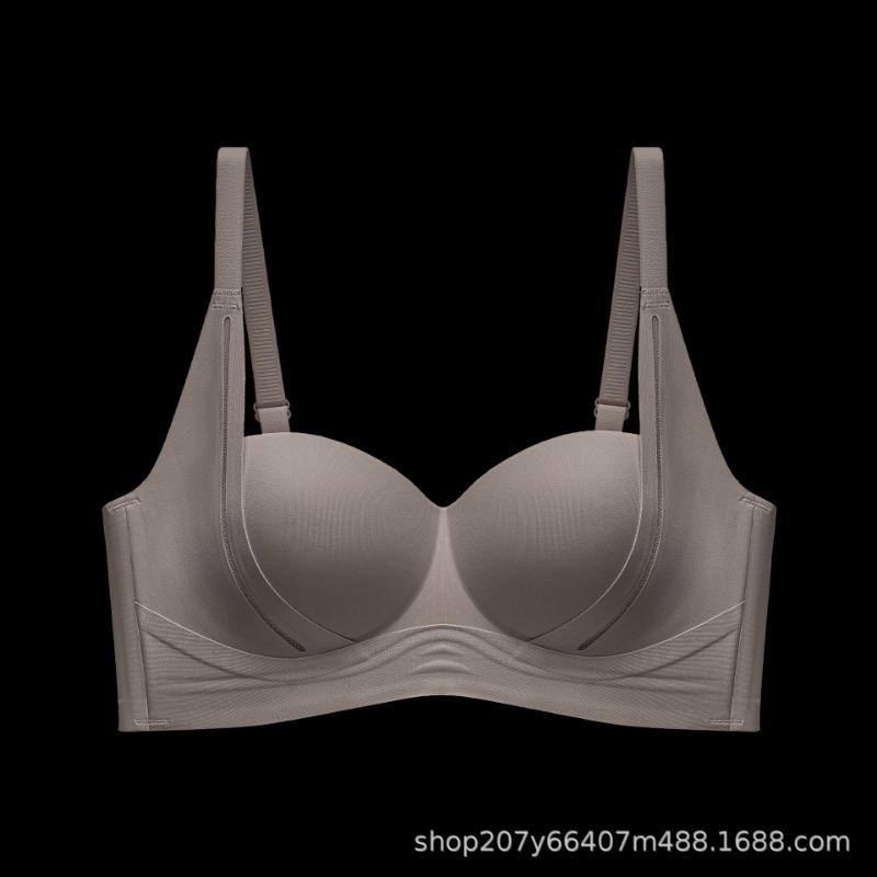 Summer seamless soft support lifting underwear women's small breasts gather and show large upper support anti-sagging adjustment bra