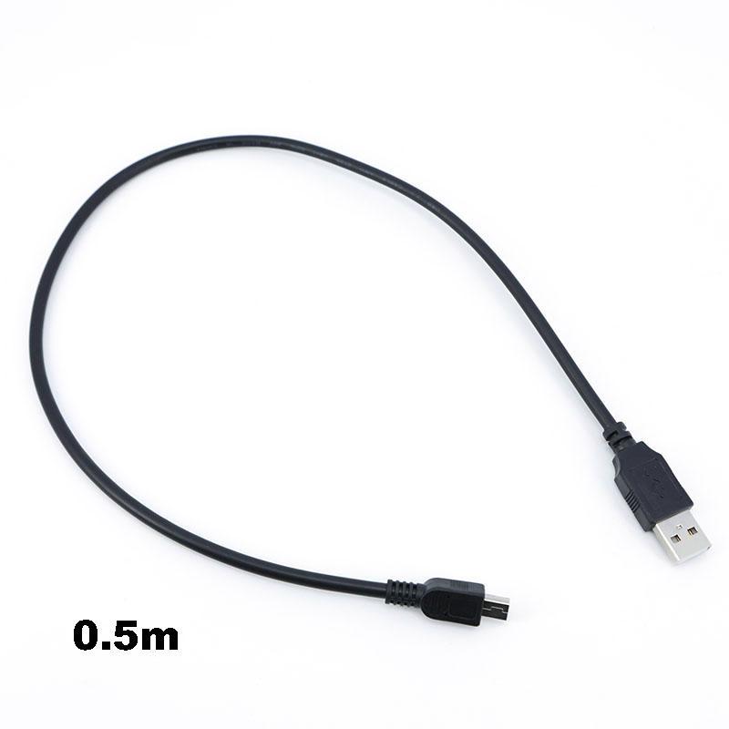 

0.3-5M Мини B 5-контактный USB штекер удлинительный кабель к USB штекер T-порт 5-контактный Быстрая передача данных зарядное устройство для плеера автомобильного видеорегистратора GPS цифровой камеры HDD 0.5m