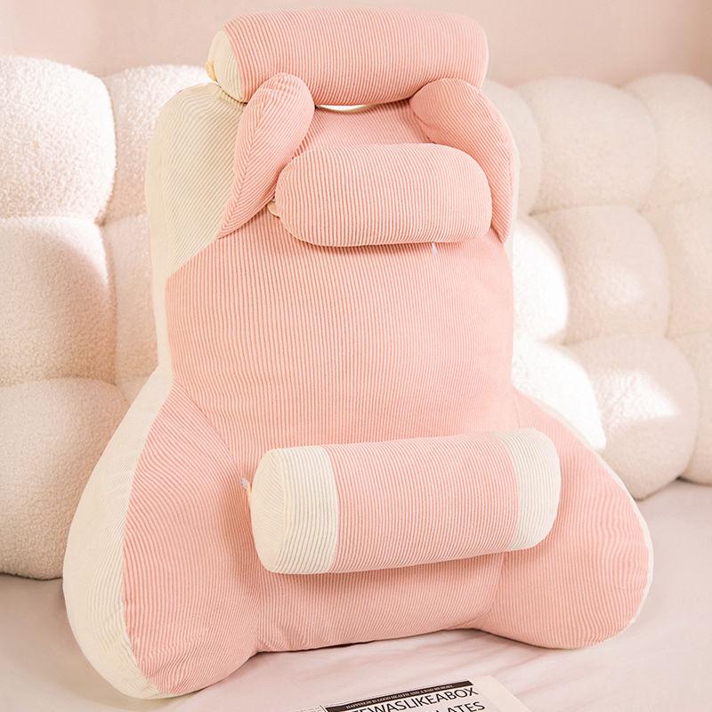 

Приліжкова подушка-спинка знімна та придатна для прання подушка для поперекової підтримки гуртожиток вітальня диван татамі подушка-спинка 60x70cm світло-рожевий колір