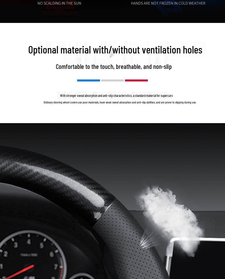 Honda Accord/Civic/CRV/URV/Fit/Odyssey/Vezel/Haoying Carbon Fiber Steering Wheel Cover