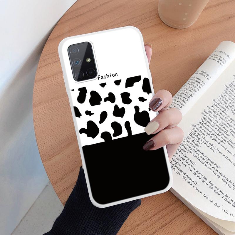 Leopard Print Phone Case For Samsung Galaxy A51 4G 5G A71 5G Protection Back Cover Soft Silicone Fundas For Samsung A 51 Coque