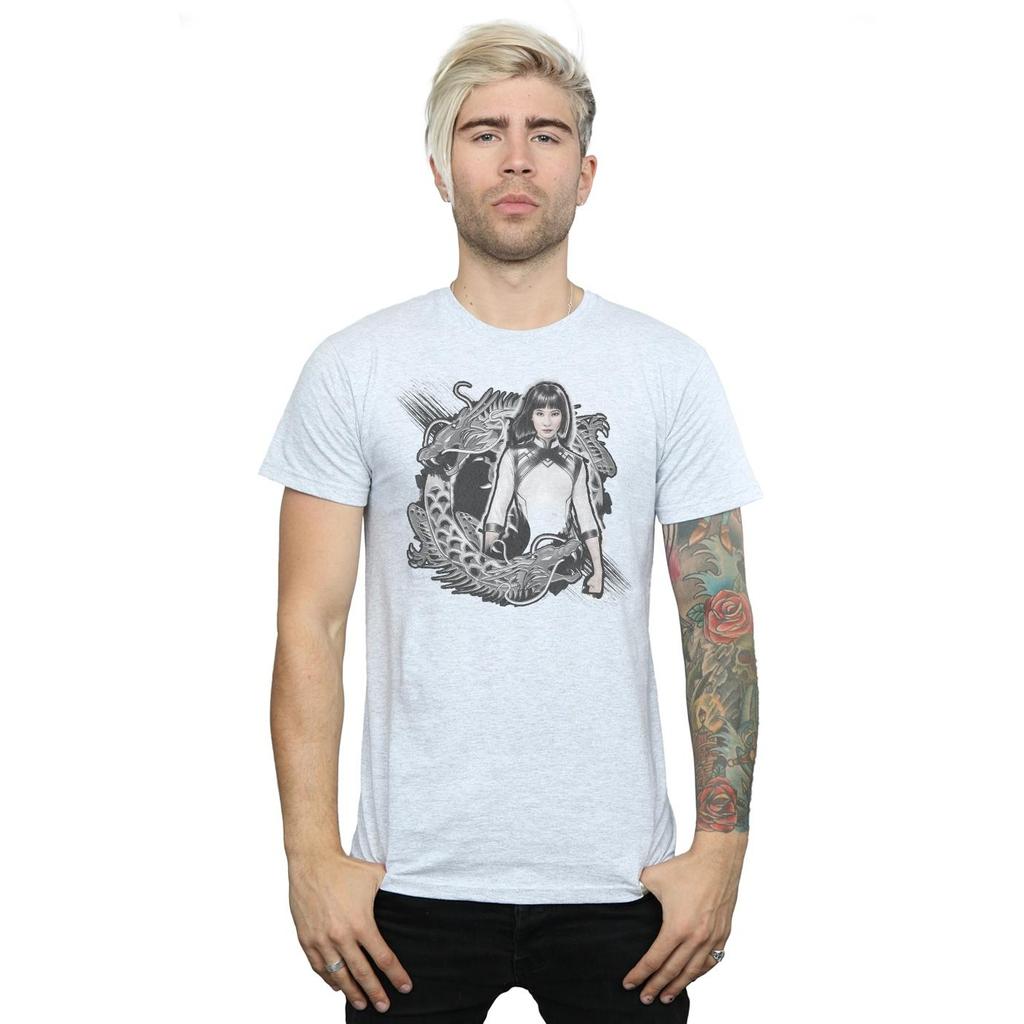 Marvel Mens Shang-Chi And The Legend Of The Ten Rings Xialing Dragon T-Shirt