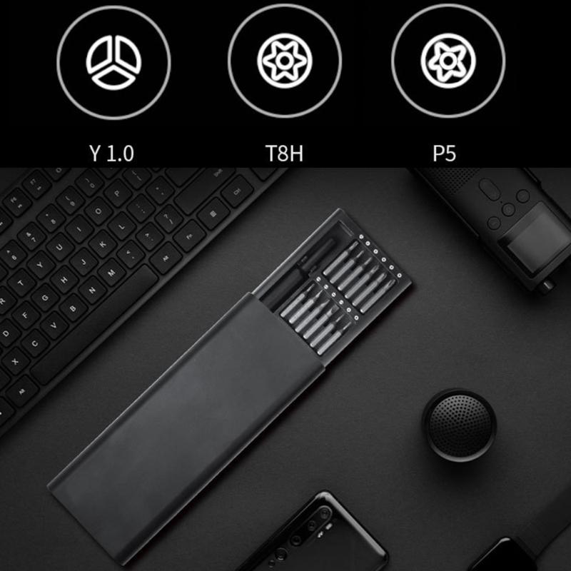 Conjunto de Chaves de Fenda 24 em 1 Magnético Bits de Precisão Reparo Torx Catraca Chave de Fenda Para Laptop Antiderrapante Ferramenta Manual Doméstica