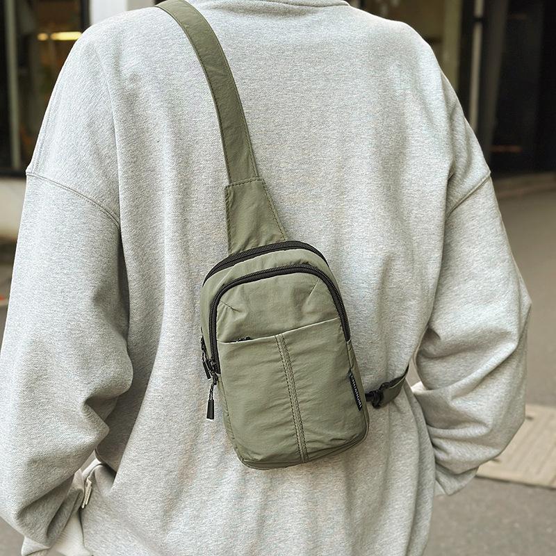 Brusttasche Damen kleine Umhängetasche Herren Rucksack Crossbody-Tasche Sport trendige Marke Wandern Radfahren Bauchtasche