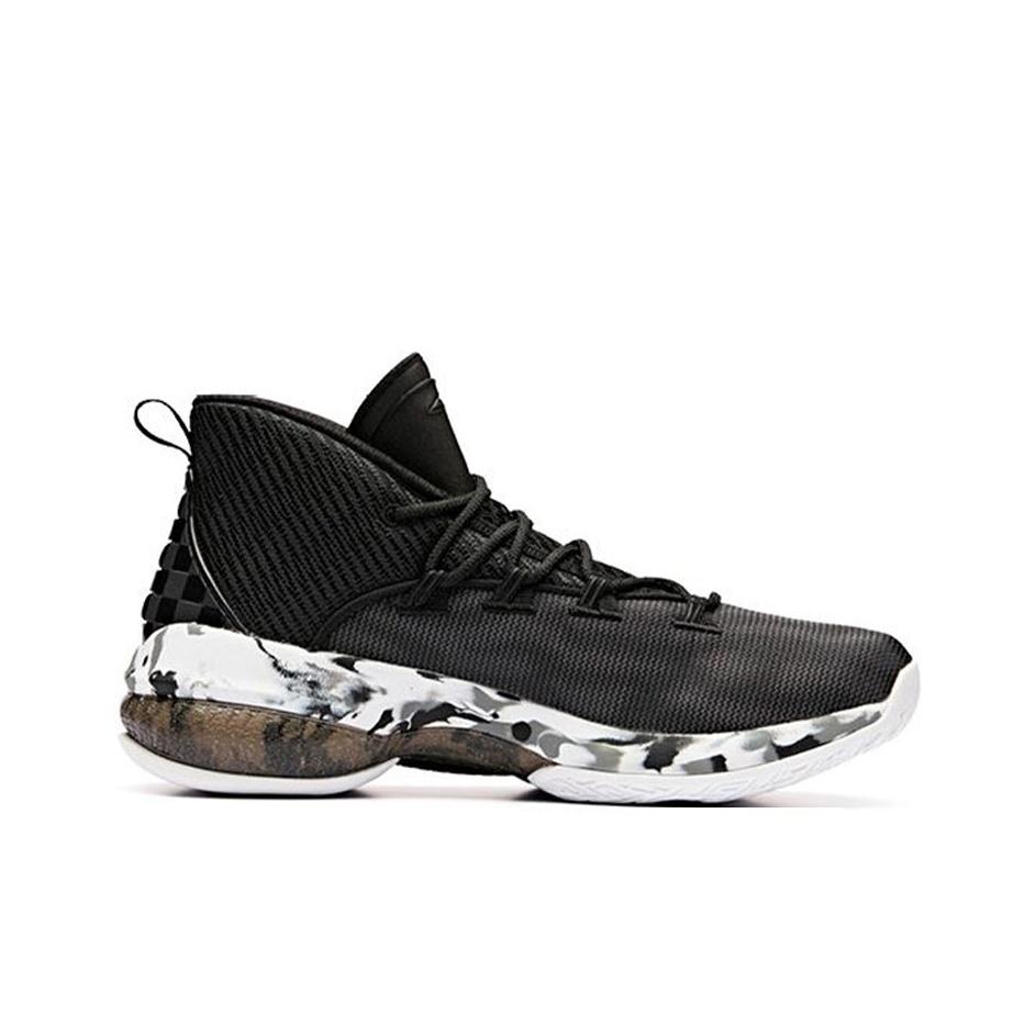 Anta UFO 2.0 Mid Basketball Shoes Men Sneakers Black White 11911603-6