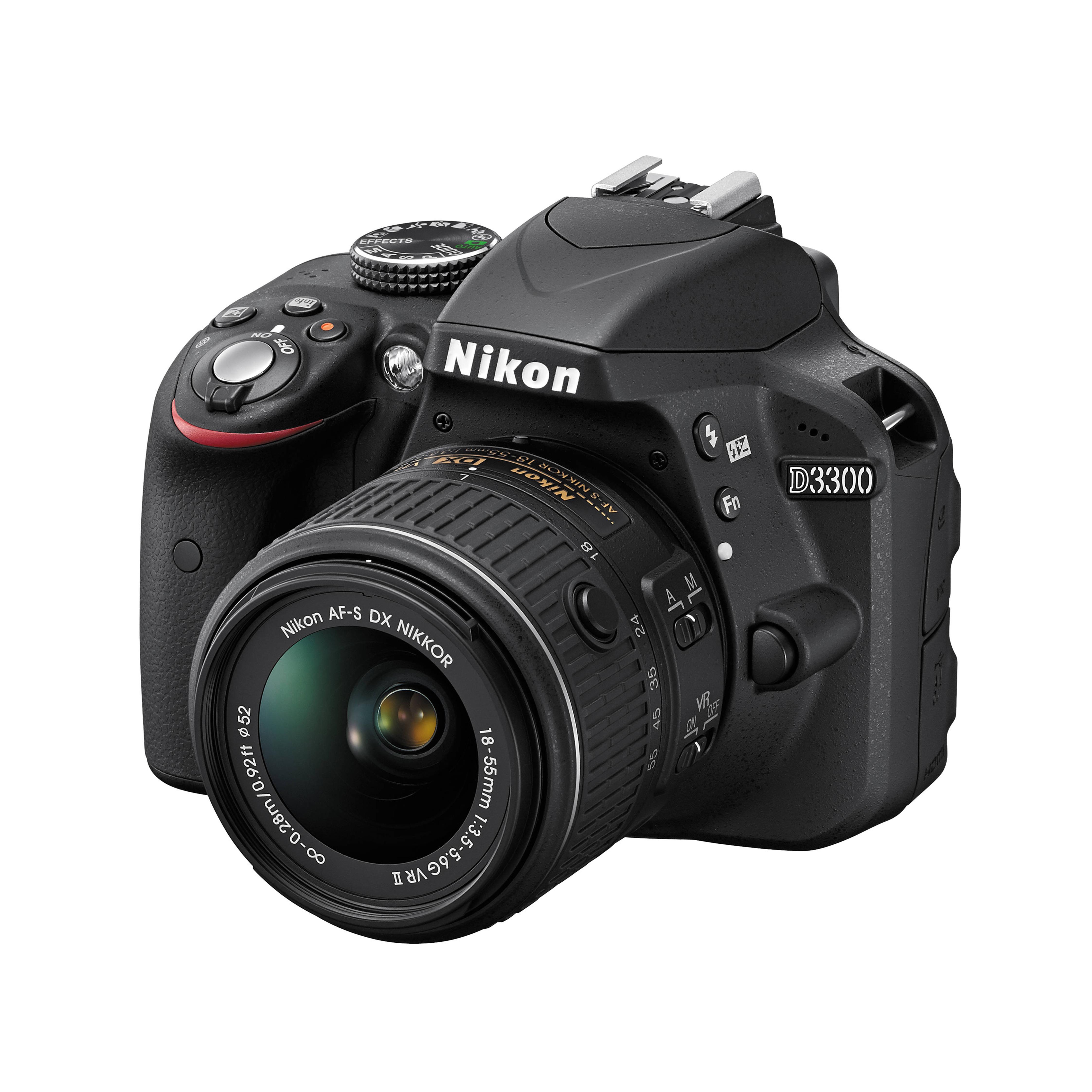 

Nikon D3300 DSLR Camera + AF-S DX 18-55mm f/3.5-5.6G VR II Zoom Lens чорний