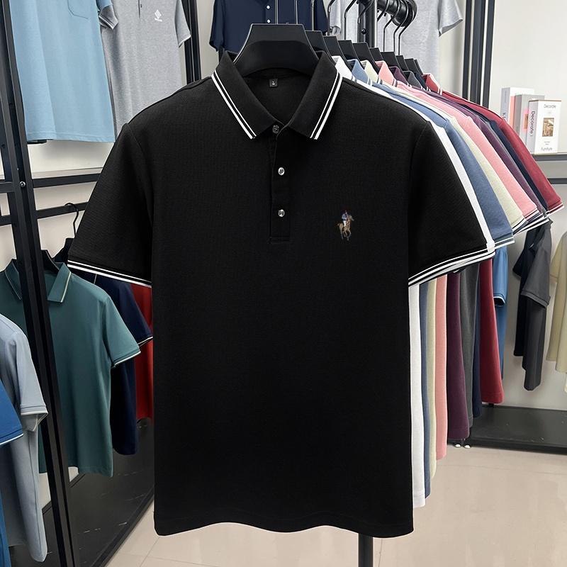 100% Pure Cotton High-end New Brand Paul Embroidery POLO Shirt Summer High-quality Men's Golf Business Casual T-shirt Short Top