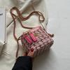 Small Bag Women's New Fashion Knitted Chain Messenger Bag Mini Bag