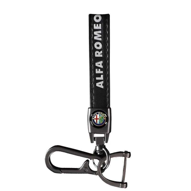 

2026 Hot Sticker Car Emblem Keychain Multi-Function Key Ring Accessories For Alfa Romeo Giulia Stelvio Giulietta 156 159 147 Mit