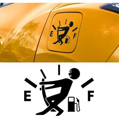 Wasserfester, reflektierender Autoaufkleber, langlebiger Vinyl-Aufkleber für Autofenster, Stoßstange, Laptop – Design „Tankanzeige leer“