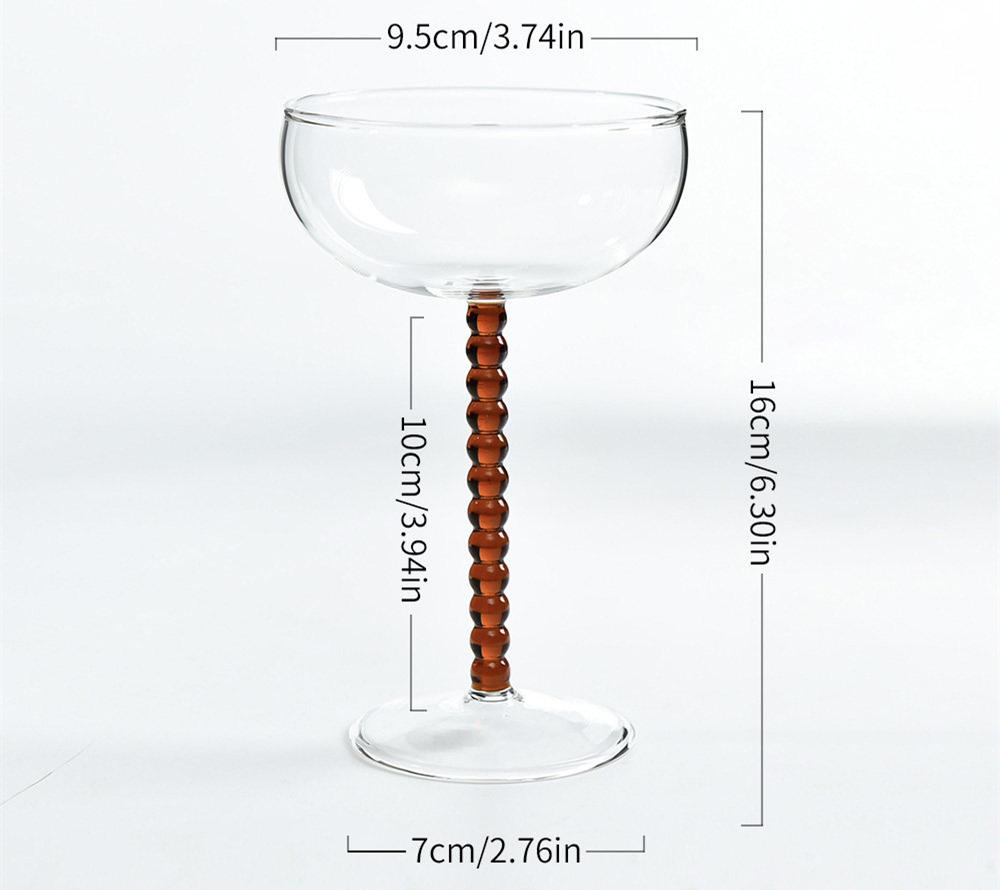 C Colored Candy Spiral Handle Goblet  Wine Glass, Cocktail Champagne Goblet Glass Drinkware Home Decoration Water Bottle Juice C