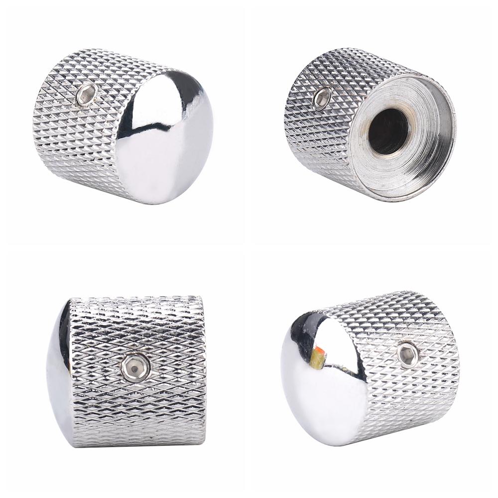 1Pcs2Pcs Metal Dome Knobs Electric Bass Guitar Knobs Volume Tone Control Knobs With Wrench Bronzebkcrgdblack Nickel