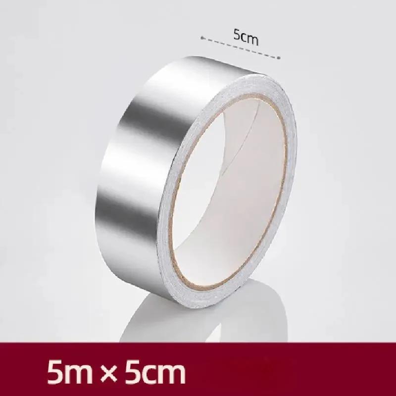 Self-Adhesive Waterproof Aluminum Foil Tape | Perfect for Kitchen, Bathroom Shower, and Bathroom Edges