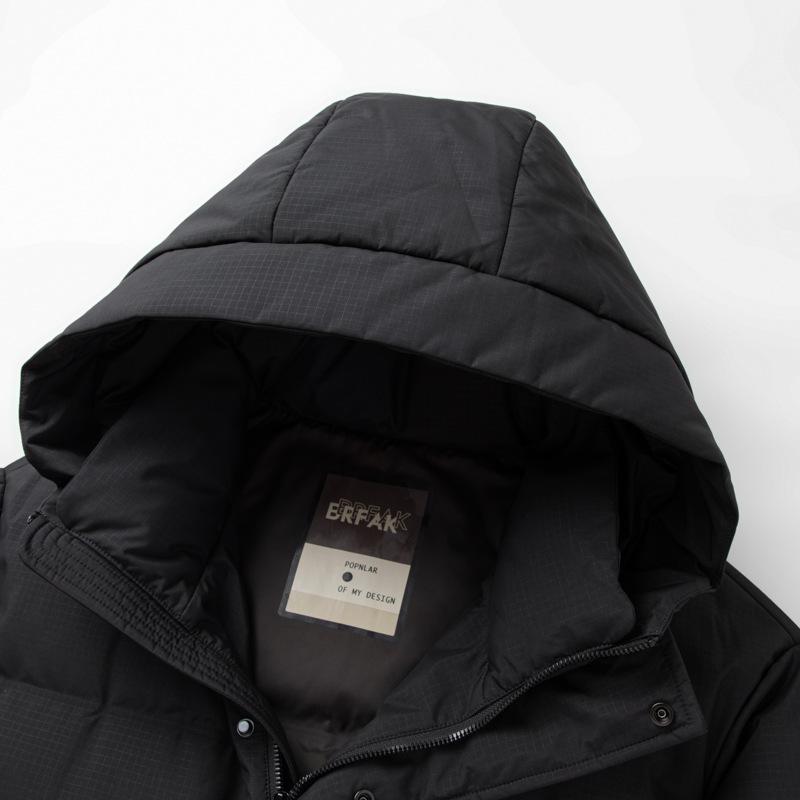 Autumn and Winter Duck Down Warm Light Luxury Business Thickened Down Cold Jacket for Middle-aged and Young People
