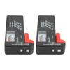 2PCS Pointer Type Battery Tester Portable Button Cell Level Checker for for AA AAA 1.5V 9V