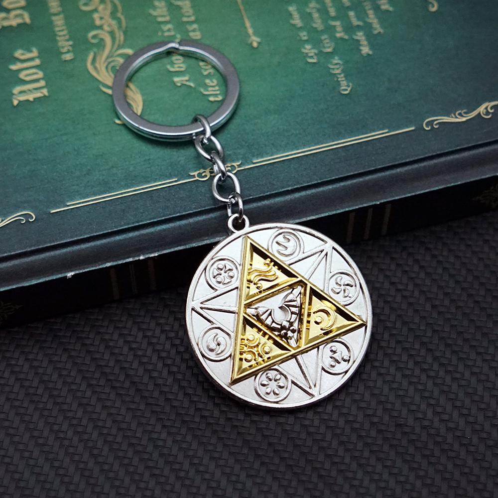 Tears of The Kingdom Keychain Breath of the Wild Key Chain Keychains for Men Game Accessories Car Key Ring Pendant llaveros