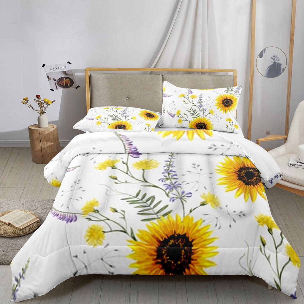 Dream Sun Flowers Bedding Set Duvet Cover Set 3d Bedding Set Digital Printing Bed Linen Queen Size Bedding Set Fashion Design