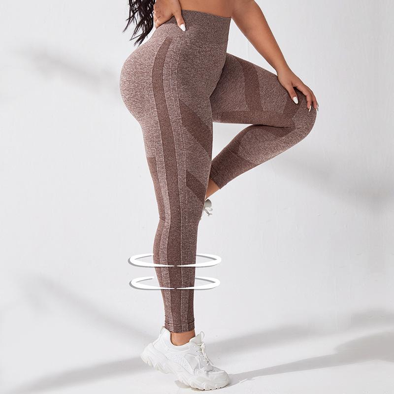 Seamless Yoga Pants For Women, High Waisted And Waist Cinching Fitness Leggings For External Wear, Hip Lifting And Elastic Leggings For Exercise
