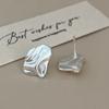 Irregular Wrinkled Frosted Surface Ear Stud Piercing Earrings For Women Fashion New Jewelry Accessories Gift Party