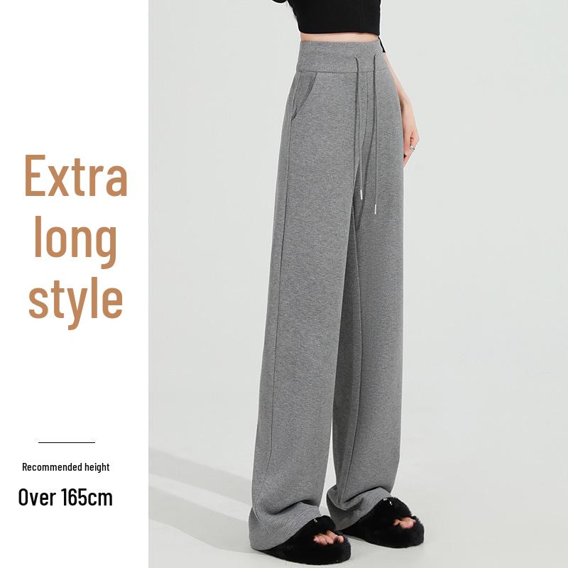 Kalhoty dámské s vysokým pasem a širokými nohavicemi v barvě mléčného čaje - Zeštíhlující a stylové pro podzim/zimu 2025