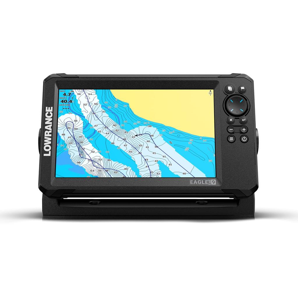 Lowrance Eagle 9 Live IPS Eagle US Inland Coverage of US Eye™ AMER, 9" Screen, Eye™ Transducer, C-MAP® Charts, 17,000+ Lakes.