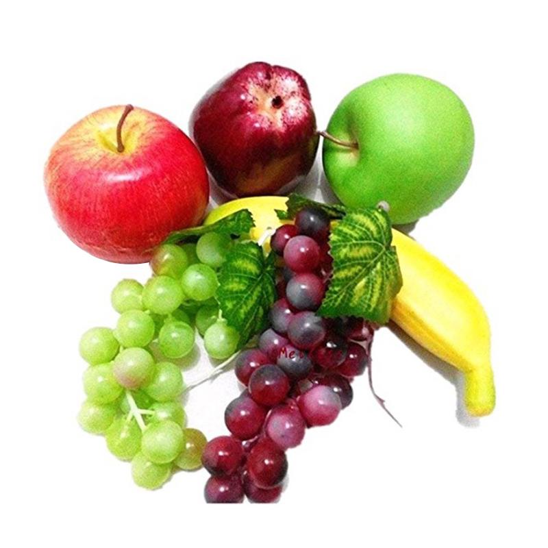 1 Set Artificial Fruits Home Realistic Faux Fruits For Centerpieces Party Dinning Tabel Decor Display Props Mix Fruits Set