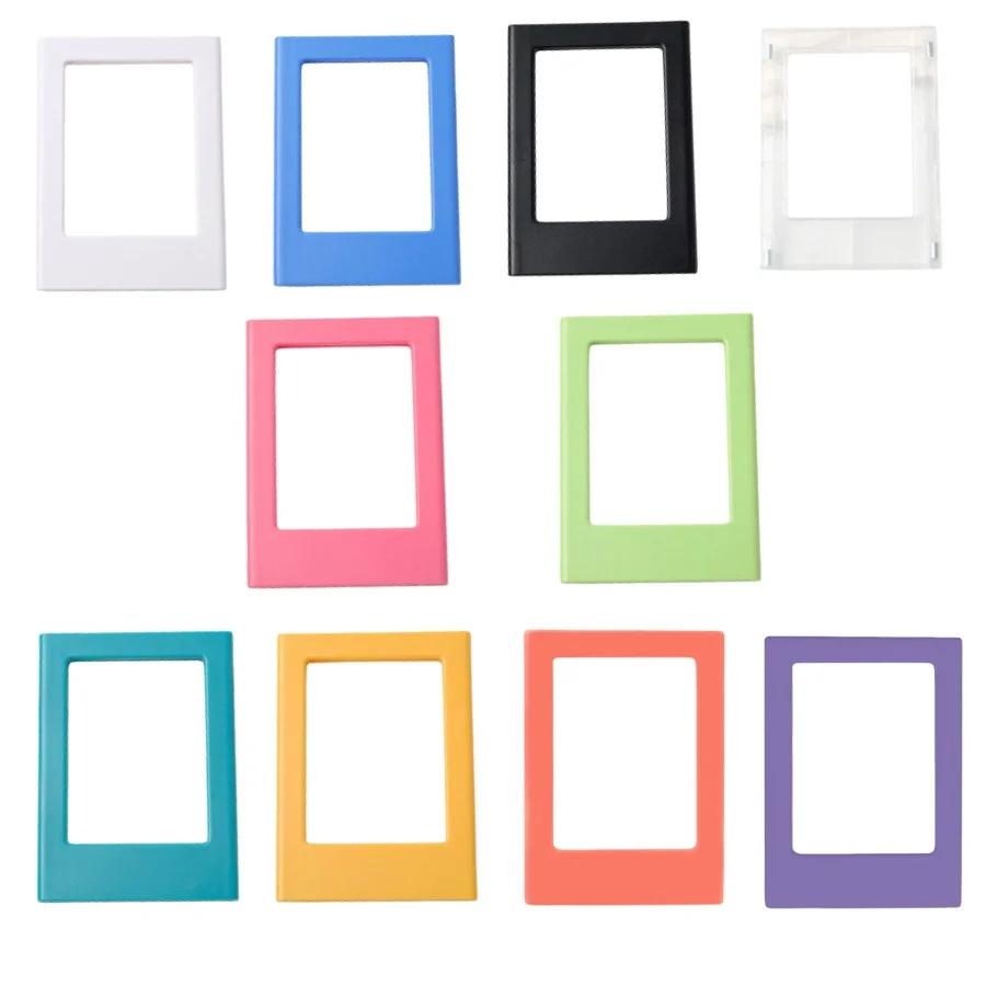 5pcs/10pcs Magnetic Photo Frame, 3-Inch Color Refrigerator Magnet, Compatible With Fuji Instax Mini Photo Paper.