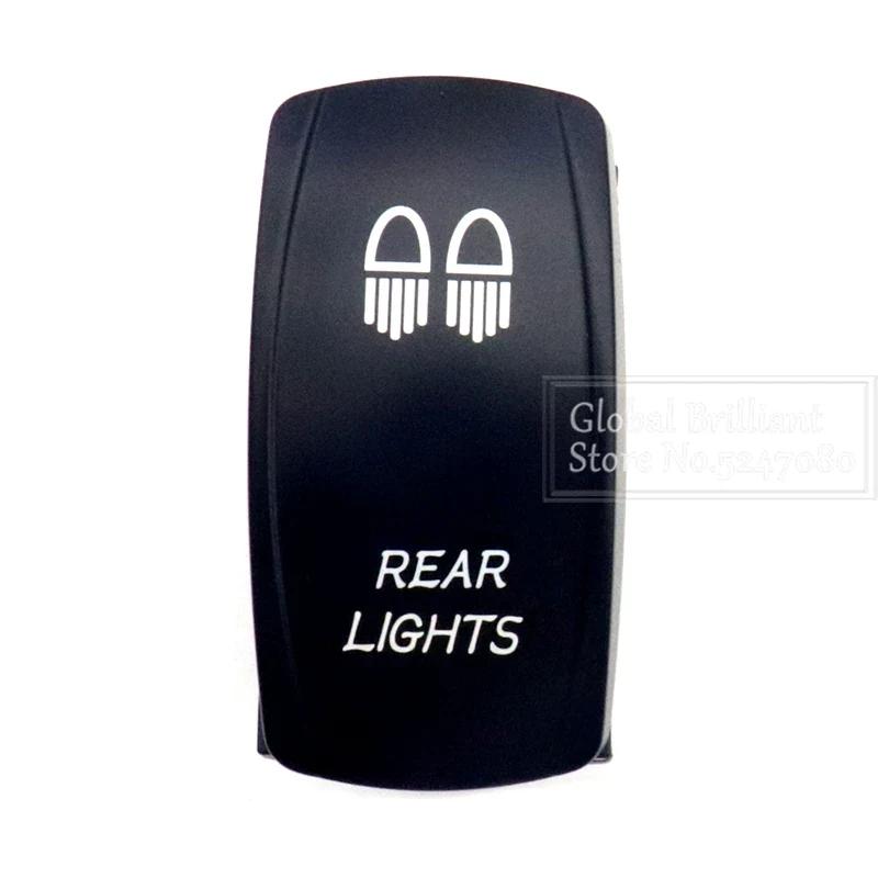 For Car Truck Marine 12V/20A 24V/10A Boat Rocker Switch Toggle 5Pin SPST / 7Pin DPDT ON-Off Switch with LED Light