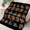 Dachshund Dog Blanket Funny Puppy with Glasses and Bow Tie Soft Warm Throw for Bed Sofa Living Room Office Travel Camping Gift