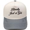 Literally Just a Girl Embroidery Color Matching Truck Driver Hat Fun Shade Daddy Hat
