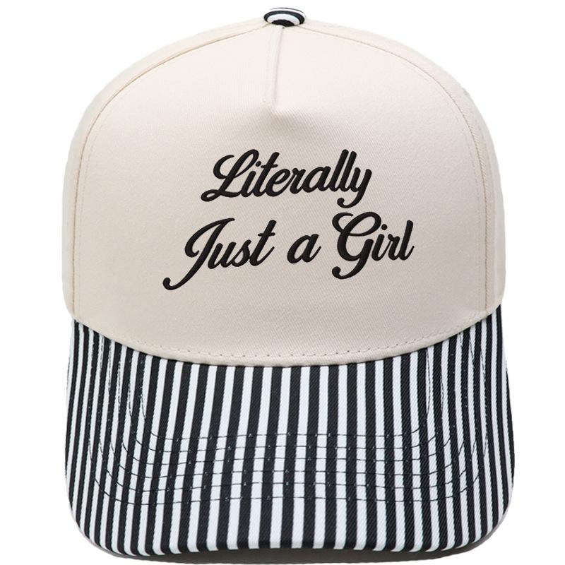 Literally Just a Girl Embroidery Color Matching Truck Driver Hat Fun Shade Daddy Hat