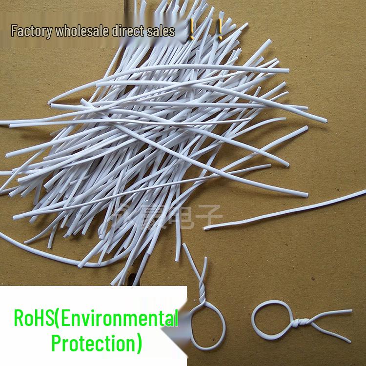 Eco-Friendly Iron Wire Cable Ties: Galvanized PVC Coated Binding Straps for USB and Data Cables